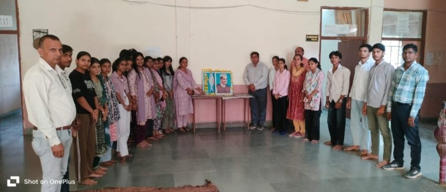 राष्ट्रपिता महात्मा गांधी एवं पूर्व प्रधानमंत्री लाल बहादुर शास्त्री की जयंती श्रद्धा पूर्वक मनाई