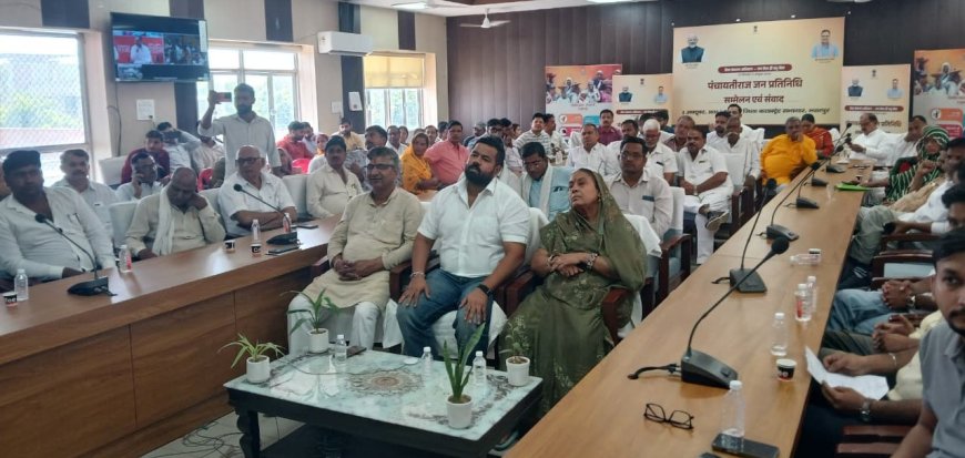 'गांवों के विकास से साकार होगी 2047 के विकसित भारत की संकल्पना': सीएम भजनलाल शर्मा ने पंचायतीराज जनप्रतिनिधियों से किया संवाद
