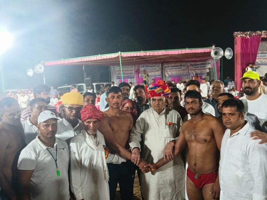पचलंगी में कुश्ती दंगल: दिल्ली व भिवानी के पहलवानों के बीच मुकाबला रहा बराबरी पर, मंत्री झाबर सिंह खर्रा ने किया शुभारंभ