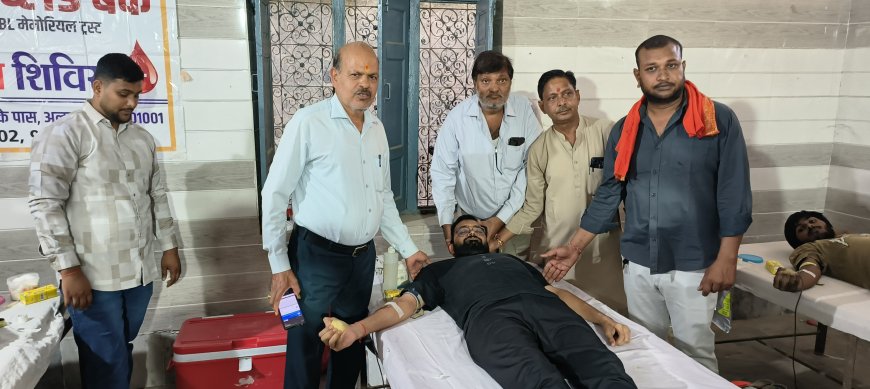 मानवता का संदेश: गोविंदगढ़ में उमड़े रक्तदाता, अग्र समाज ने 21वें रक्तदान शिविर में रचा इतिहास
