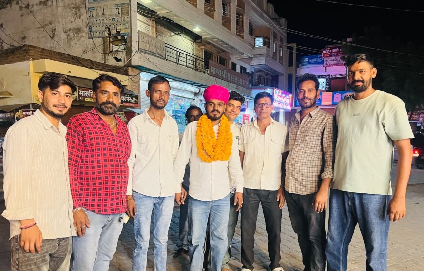पाली: युवा कांग्रेस के जिला संगठनात्मक चुनाव में सुरेश भार्गव बने जिला महासचिव, समर्थकों ने मनाई खुशी