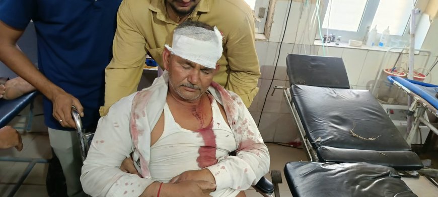 कठूमर में खूनी संघर्ष: खेत के बंटवारे को लेकर दो पक्षों में लाठी-भाटा जंग, महिलाओं समेत 7 लोग घायल