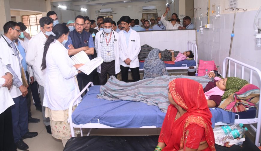 भरतपुर में स्वास्थ्य सेवाओं की उच्चस्तरीय समीक्षा: मुख्य सचिव ने प्रसूताओं और नवजात शिशुओं को बेहतर इलाज देने के दिए निर्देश