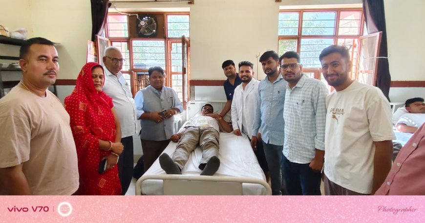 बावड़ी और गंगाणी में विकसित भारत जन सेवा अभियान के तहत रक्तदान शिविर आयोजित: 55 रक्तदाताओं ने स्वेच्छा से किया रक्तदान