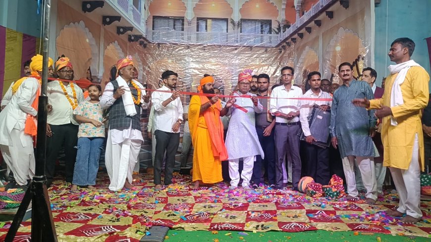अलावडा में रामलीला के 35वें भव्य आयोजन का शंखनाद: मुख्य अतिथि कुलदीप शर्मा ने किया उद्घाटन, राधा-कृष्ण की मनमोहक झांकियों ने बांधा समां