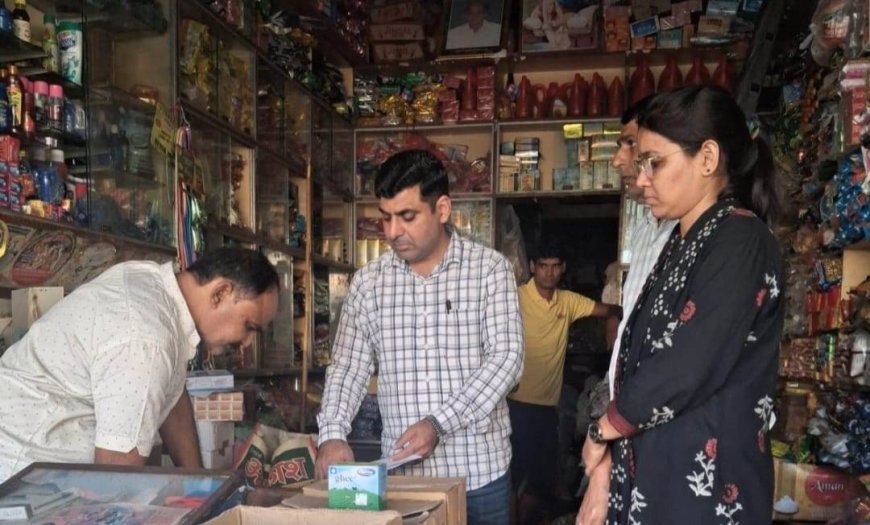 किशनगढ़बास में खाद्य सुरक्षा विभाग का छापा: 45 किलो मिर्च पाउडर जब्त, 15 किलो एक्सपायरी मसाले मौके पर नष्ट