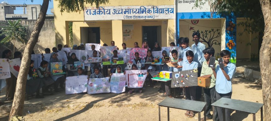 किशोरी उत्सव में चार्ट्स और मॉडल्स के जरिए विद्यार्थियों ने दिखाई प्रतिभा