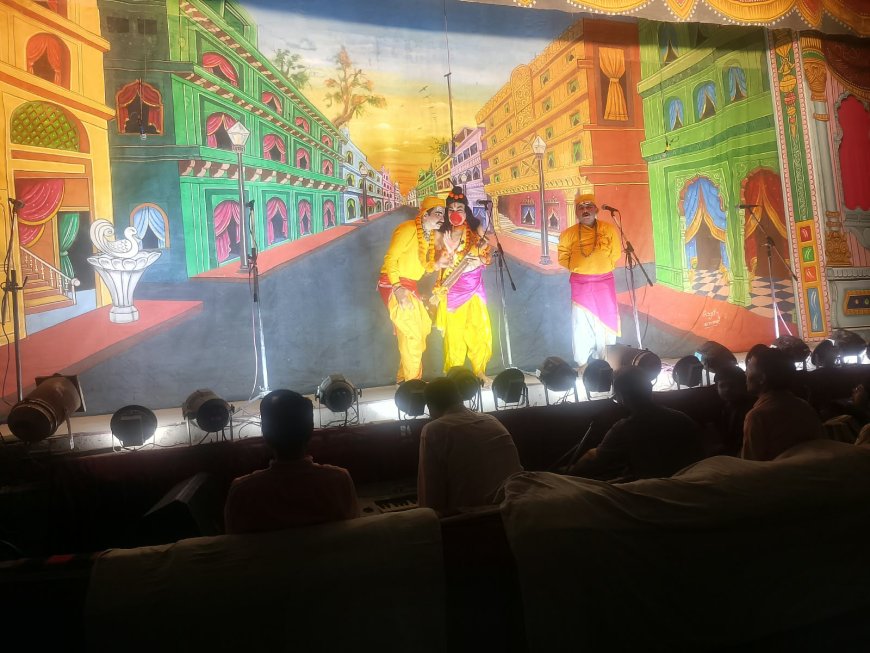 श्री राजर्षि अभय समाज की श्रीरामलीला में गूंजी 'नारद मोह' और 'राम जन्म' की कथा