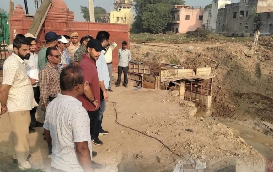 भरतपुर: जिला कलक्टर कमर चौधरी ने 3 घंटे किया विकास कार्यों का औचक निरीक्षण; निर्माण में गुणवत्ता और समयबद्धता पर दिया जोर