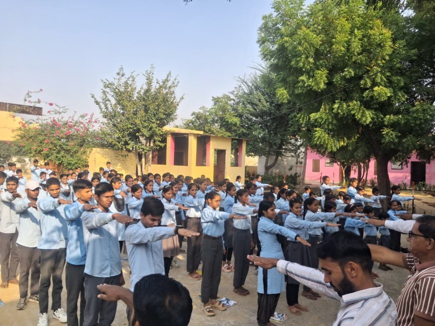 दस करोड़ नशा मुक्त भारत महाअभियान: खातियों की ढाणी के राजकीय विद्यालय में विद्यार्थियों ने ली नशा मुक्त जीवन की शपथ