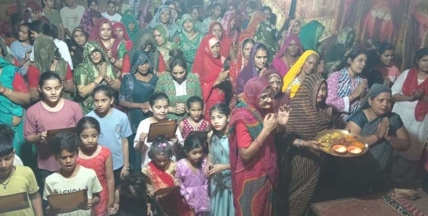 उदयपुरवाटी में दुर्गा पूजा की धूम: साईं बाबा मंदिर में उमड़ा आस्था का महासैलाब, 'जय माता दी' के जयकारों से गूंजा पांडाल