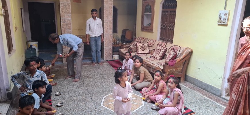 लक्ष्मणगढ़ क्षेत्र में श्रद्धा और उल्लास के साथ मनाया गया दुर्गा अष्टमी का पर्व, कन्याओं का पूजन कर लिया आशीर्वाद