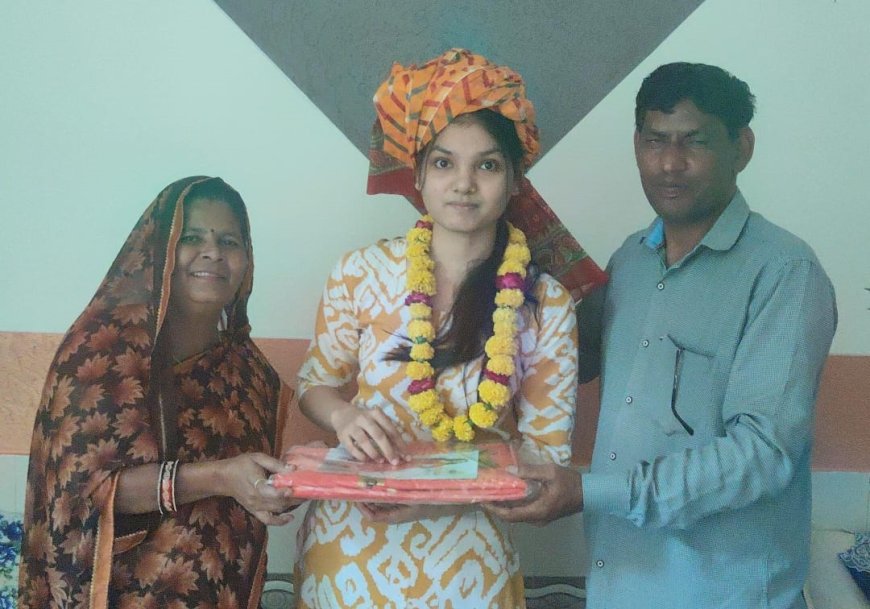 वंदना बैरवा का MBBS में अंतिम चयन, परिवार और क्षेत्र में खुशी की लहर; कड़ी मेहनत और लगन से हासिल की सफलता,