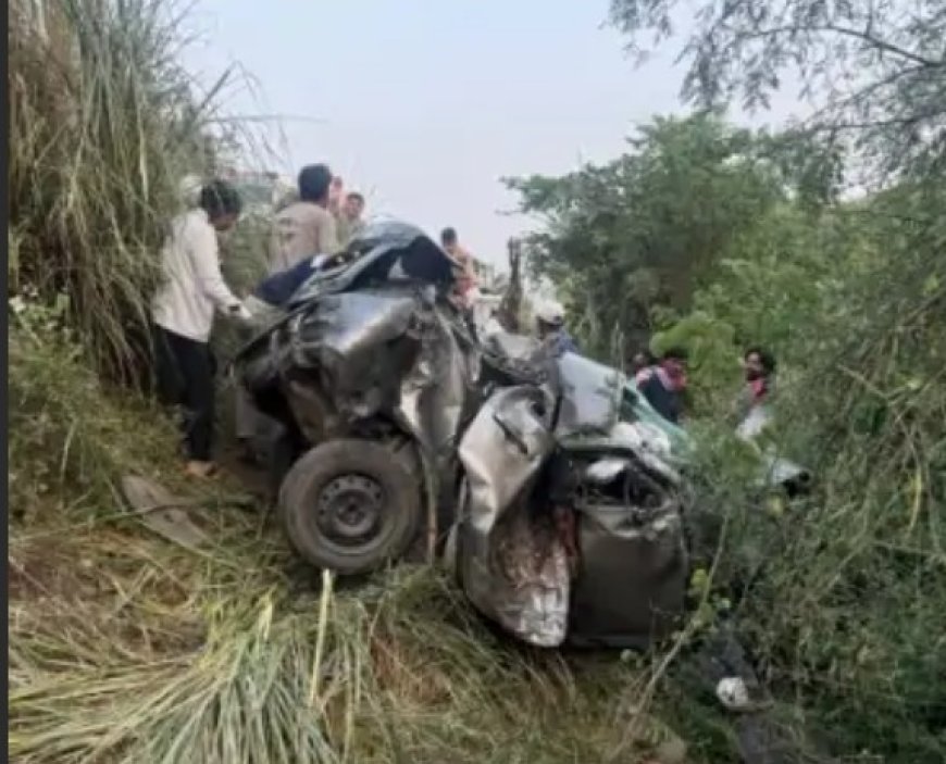 खाटूश्यामजी के दर्शन कर लौट रहे आगरा के 6 फोटोग्राफर दोस्तों की कार खाई में गिरी; 4 की दर्दनाक मौत, 2 गंभीर घायल