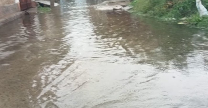 खैरथल:नगर परिषद की नाकामी: बारिश ने खोली नालों के दावों की पोल, सड़कें बनीं गंदे पानी का दरिया
