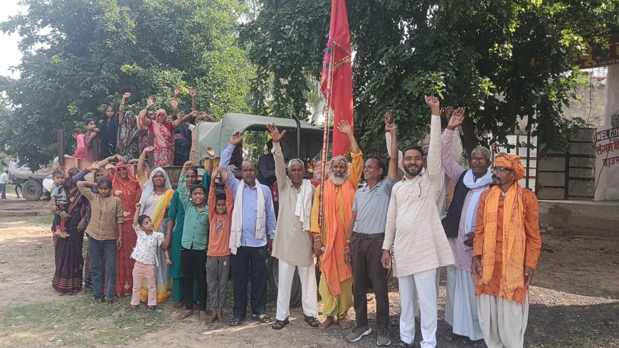 जय नारायणी' के जयकारों से गूंजा हलैना: माता की जन्मभूमि गढ़मोरा के लिए 21वीं वाहन यात्रा रवाना, भक्तों में भारी उत्साह