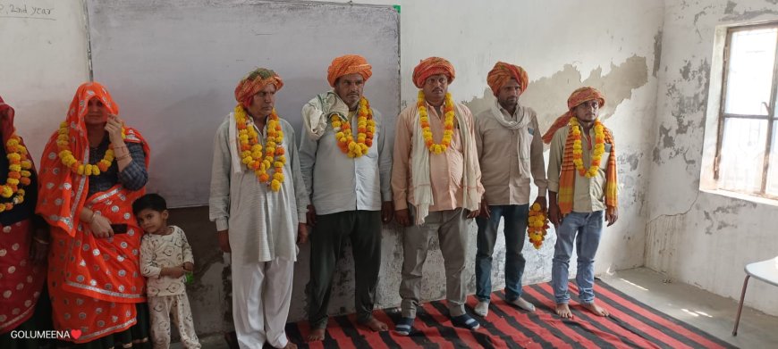 कठूमर: सहजपुरा के नवनिर्वाचित उपसरपंच रामकेश मीणा का जोरदार स्वागत, ग्राम पंचायत में विकास कार्यों को गति देने का संकल्प