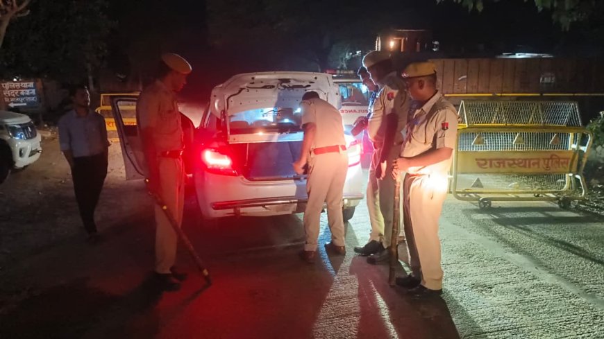 पंचायत चुनाव पर भरतपुर पुलिस का कड़ा पहरा: जिलेभर में सघन नाकाबंदी व रात्रिकालीन चेकिंग अभियान तेज, अपराधियों पर कस रहा शिकंजा
