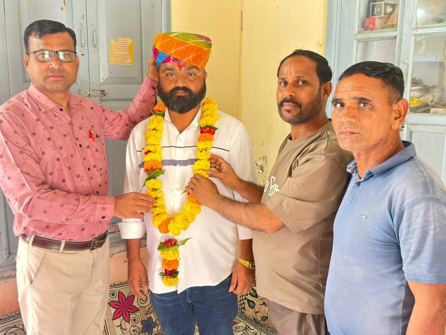 ग्रामीणों ने उठाई सड़क व नालियों की समस्या, नवनिर्वाचित सरपंच पर्बत सिंह ने दिया 5 साल बेमिसाल विकास का भरोसा
