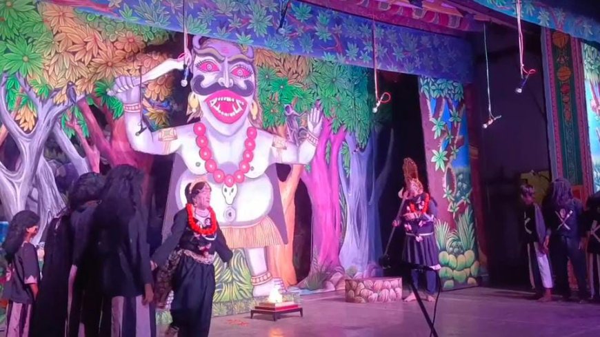 श्री राजर्षि अभय समाज द्वारा नाटक 'महाराजा भर्तृहरि' का भव्य मंचन: बेताल का वध कर प्रजा को दिलाया अभय