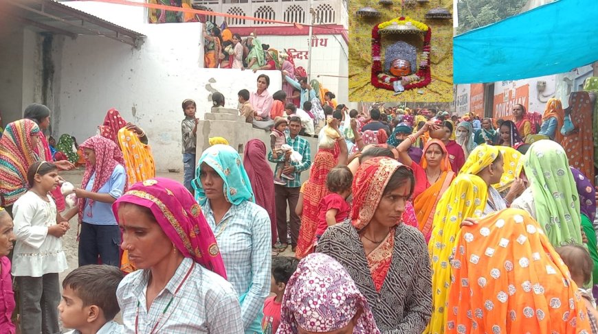 राजगढ़ के प्राचीन चौथ माता मंदिर में गूंजे जयकारे: सुहागिनों ने रखा करवा चौथ व्रत, अखंड सौभाग्य की की कामना