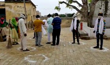 राष्ट्रीय स्वंम सेवको ने  स्वच्छता सेनानियों का किया सम्मान