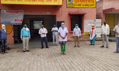 गांव व ढाणियों में आयुर्वेद की दवाईयां एवं काढे का वितरण किया गया