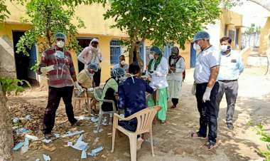 जनूथर मे 97 लोगों के कोविड-19 की जांच के सैंपल लेकर भरतपुर भेजें