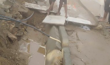 NCR PV योजना अंतर्गत बनाया गया पहली बरसात में हुआ धाराशाही।