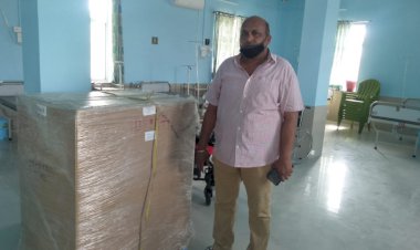 बयाना के अस्पताल में सोनोग्राफी मशीन लगाने का काम शुरू