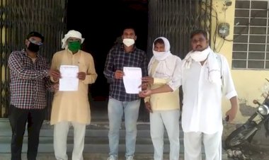 तिजारा में हुए अमर राज सैनी गोलीकांड के विरोध में सैनी विकास महासमिति रामगढ़ ने समाज की तरफ से SDM को ज्ञापन सौपा