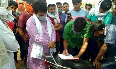 बिजली के करंट से एक की मौत, मौके पर ही पोस्टमार्टम  व कार्रवाई की मांग को लेकर प्रशासन की मौजूदगी में पूर्व प्रधान राजेंद्र की समझाइश पर माने ग्रामीण