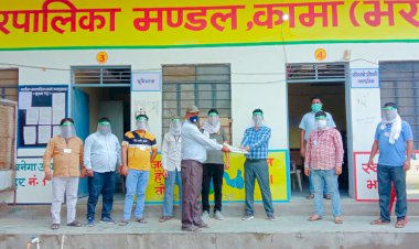 लूपिन फाउंडेशन संस्था द्वारा  110 फेसशील्ड  कोरोना वायरस संक्रमण के बचाव का कार्य कर रहे  कर्मवीर योद्धा के लिऐ किये वितरित