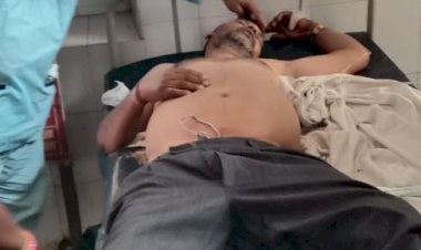 अज्ञात वाहन की टक्कर से राहगीर घायल