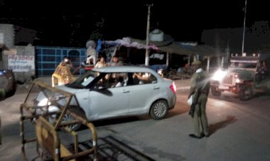 बदमाशों की तलाश में पुलिस की रातभर कवायद, कार बरामद, बदमाश भागे