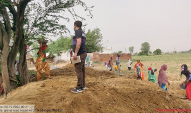 रामगढ़ पंचायत समिति अंतर्गत ग्राम पंचायतों में चल रहे नरेगा कार्यों का रामगढ़ के प्रशासनिक अधिकारियों द्वारा निरीक्षण किया गया