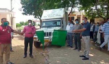 कोरोना संक्रमण से बचाव और जागरूकता के लिए स्थानीय प्रशासन ने जागरूकता रथ को हरी झंडी दिखा ग्रामीण क्षेत्रों के लिए किया रवाना