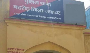 अपराधियो की धरपकड़ के लिए बहरोड पुलिस ने की नकेबन्दी