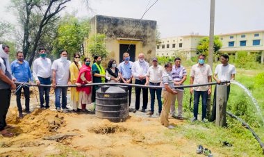 संतोष देवी चैरिटेबल ट्रस्ट ने बहरोड के राजकीय धर्मचन्द गांधी स्नातकोत्तर महाविद्यालय में पानी की समस्या से दिलाई निजात