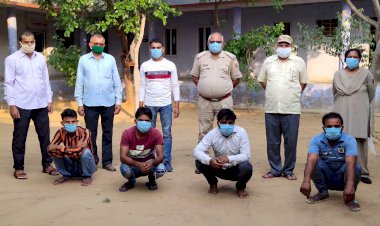 टटलू गैंग के 4 सदस्य गिरफ्तार, 3 लाख 39 हजार रुपए की नगदी  एवं कार बरामद