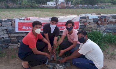 उपनगर पुर में पौधरोपण कर लिया सुरक्षा का संकल्प