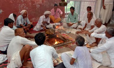 सकट क्षेत्र में अच्छी बारिश की कामना के लिए ग्रामीणों ने किया हवन यज्ञ