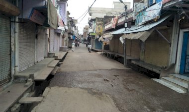 कोराना संक्रमण के चलते बंद रहे बयाना के बाजार