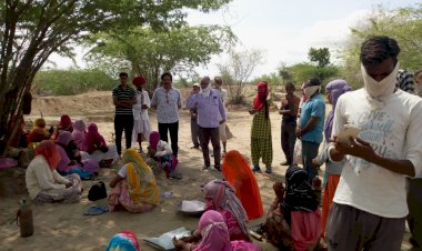 उपसरपंच ने किया गोचर भूमि मे चल रहे नरेगा कार्यों का निरक्षण