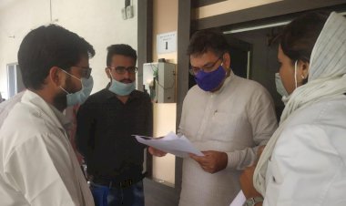 NPCDCS  आयुष प्रोग्राम में  कार्यरत चिकित्साकर्मीयो ने भाजपा प्रदेश अध्यक्ष सतीश पूनिया को समस्या से कराया अवगत