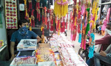 इस बार बाजारों में राखी के त्यौहार की रौनक फीकी, दुकानदार निराश