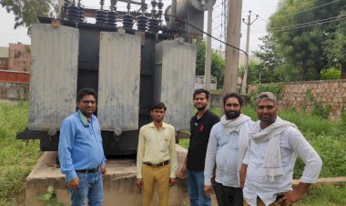 बयाना के औधोगिक क्षेत्र में एक और पावर ट्रांसफार्मर स्थापित किया, उधोगों को मिलेगा लाभ