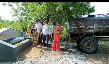गौवंश के पीने के पानी की उपलब्धता के लिए जल कुण्डी का किया शुभारंभ