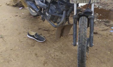 दो बाइकों की भिडंत में महिला सहित 4 जनें घायल