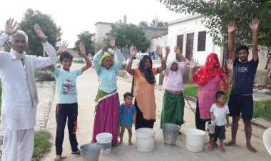 ग्राम नूर नगर में स्कूल के पीछे जाटव बस्ती में बूंद-बूंद को तरस रहे हैं ग्रामीण